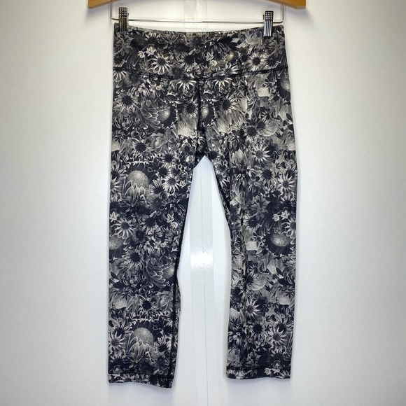 Lululemon Wunder Under Crop Leggings Flowabunga - Picture 4 of 9